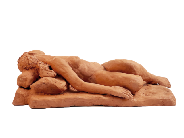 “Repose” Terracotta H 5” W 14” D 9”