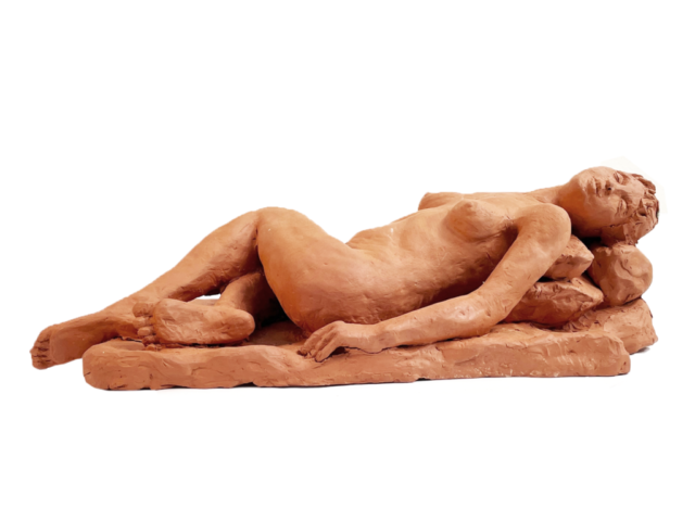 “Repose” Terracotta H 5” W 14” D 9”