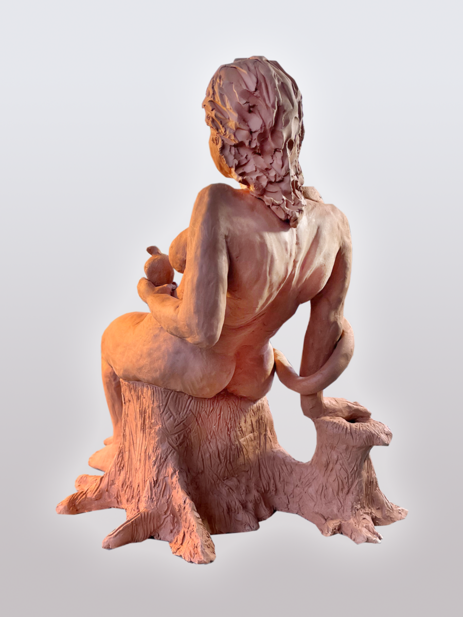 Eve, terracotta, 14 x 10 x 10 in.